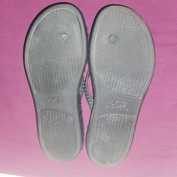 Ugg Fluffie Flip Flops Women Size 10 - Picture 5 of 5